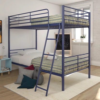 Hausora Kids Twin over Twin Metal Bunk Bed, Blue