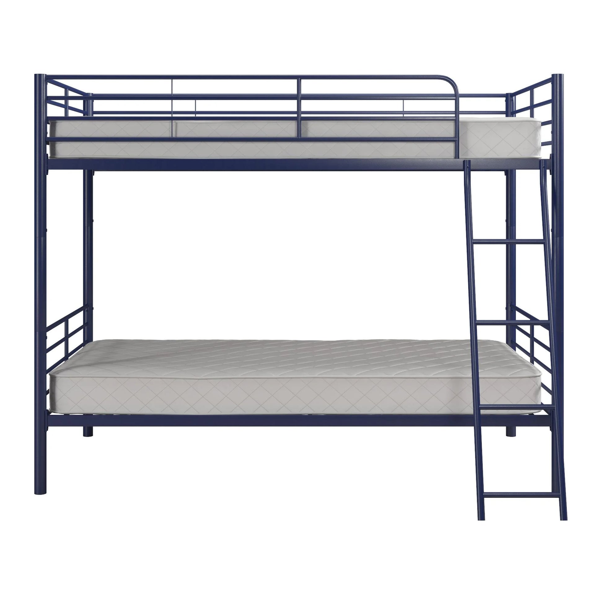 Hausora Kids Twin over Twin Metal Bunk Bed, Blue