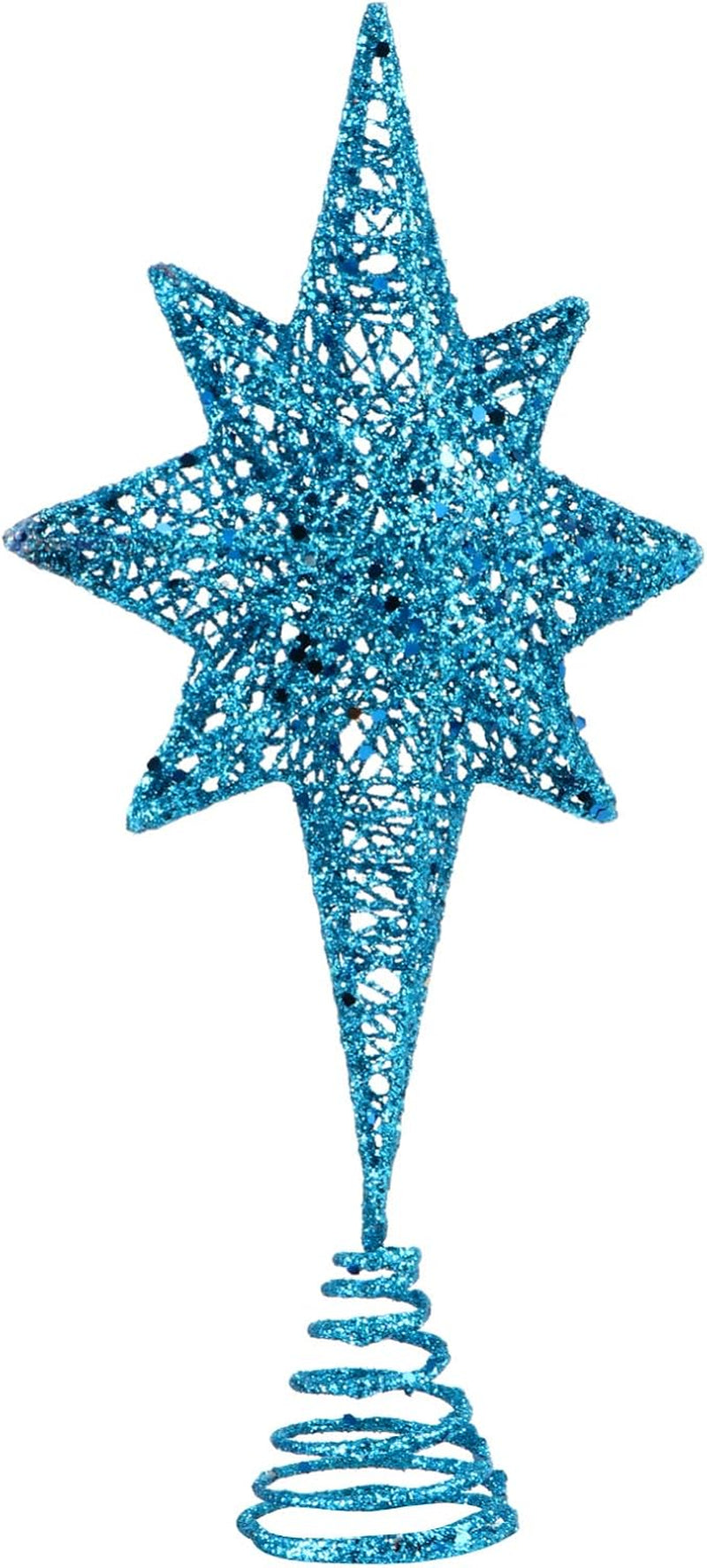 Christmas Decor Cheistmas Tree Topper Christmas Tree Topper Hollow- Out Star Treetop Decor Christmas Tree Star Topper (Blue) Yule Tree Topper Mini Christmas Tree