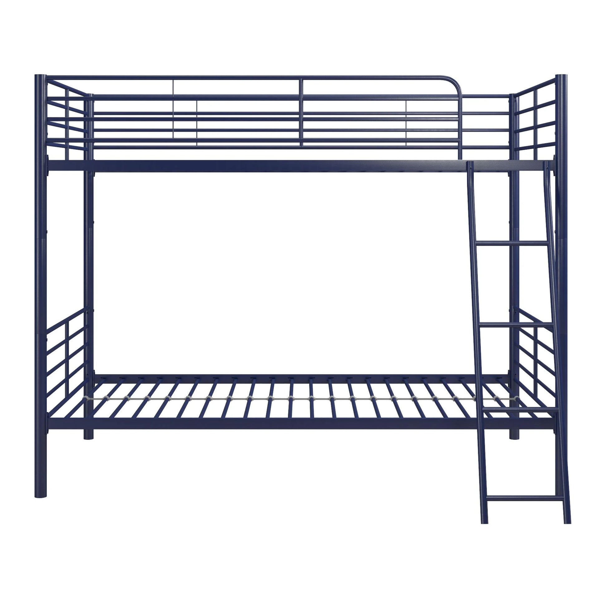 Hausora Kids Twin over Twin Metal Bunk Bed, Blue