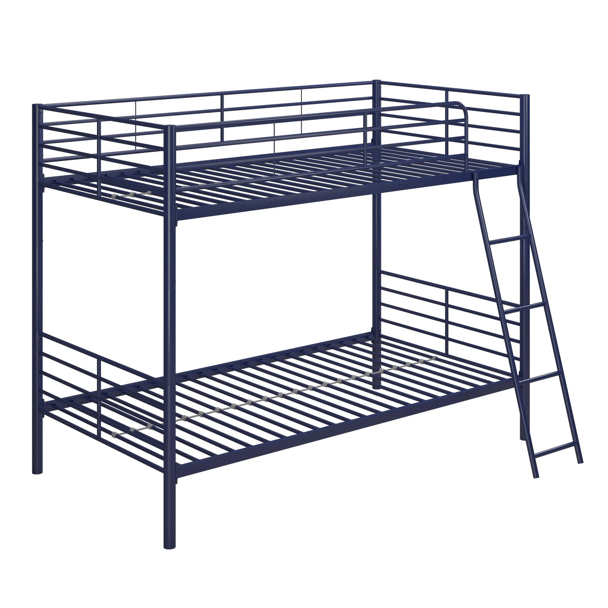 Hausora Kids Twin over Twin Metal Bunk Bed, Blue